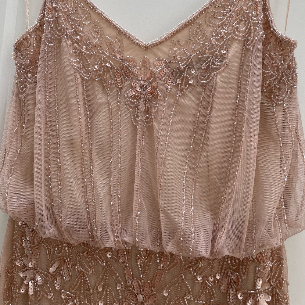 Occassion dress sequin dusty pink